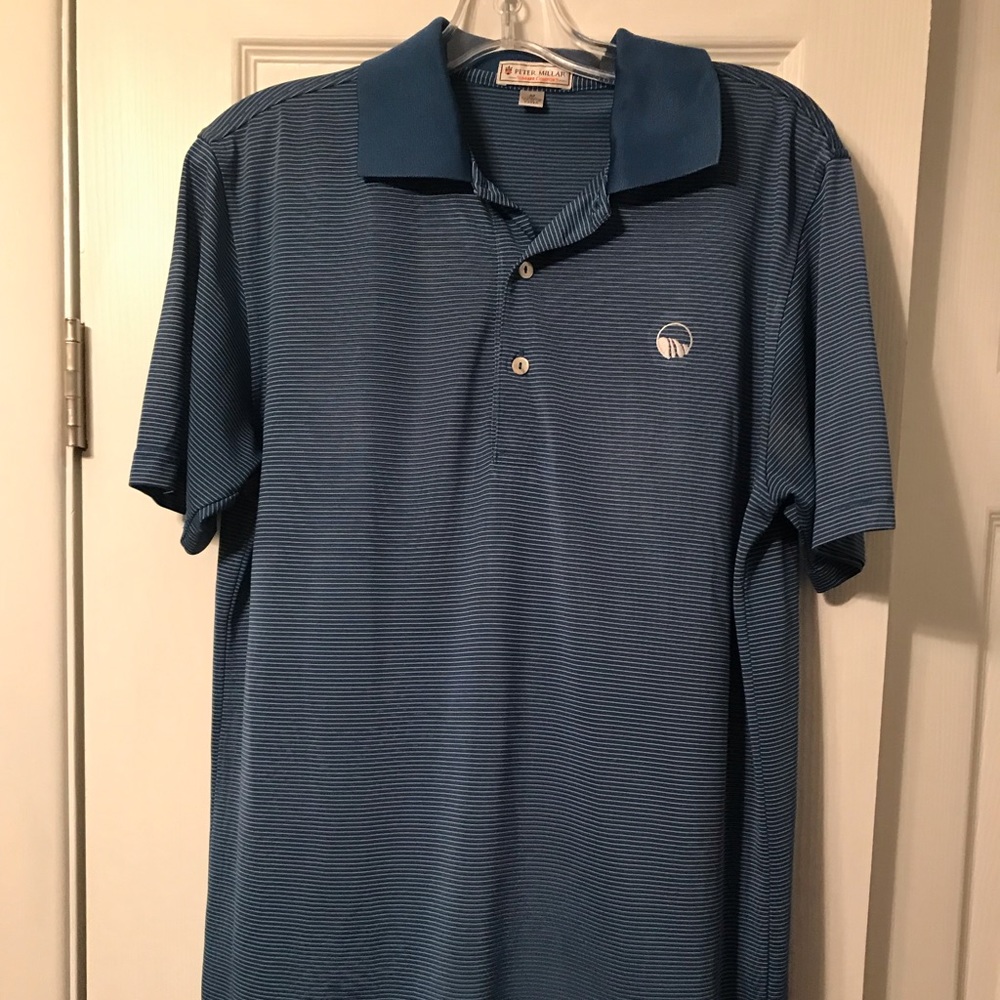 Peter Millar blue strip shirt - Medium